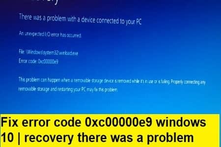 Fix error code 0xc00000e9 windows 10 | recovery there was ...